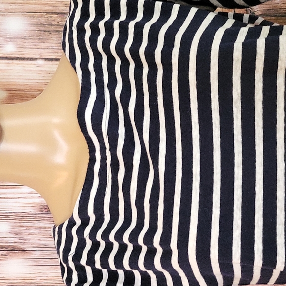 J.Crew Women's Long Sleeve White & Navy Striped Top Size S - Picture 4 of 11